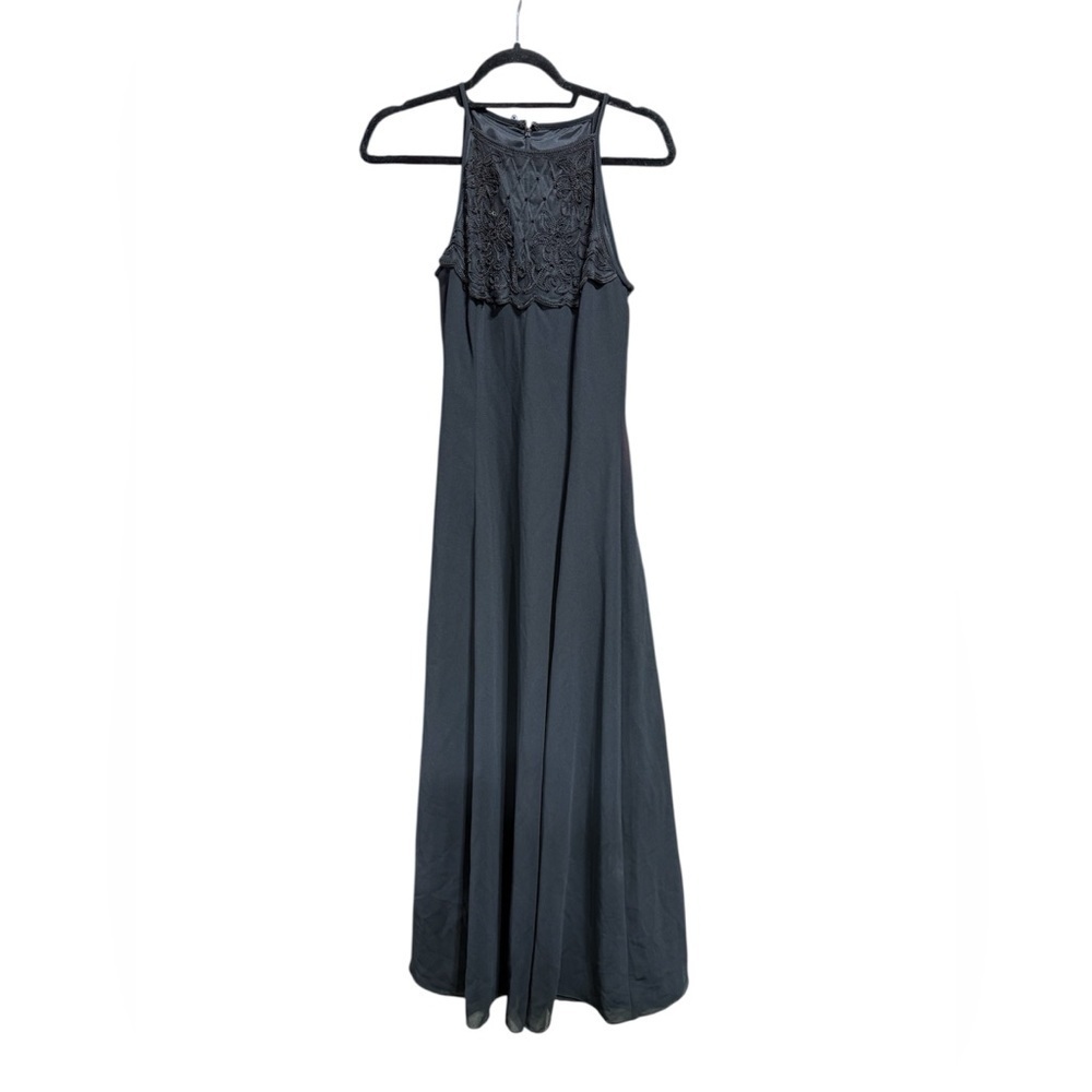 Scott McClintock women’s vintage 2000’s formal Black Halter Dress. Size 8. - Picture 5 of 10